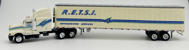 HO 1:87 Promotex KW T600 Sleeper Cab w/ 53' Reefer Van Trailer - R.E.S.T.I.