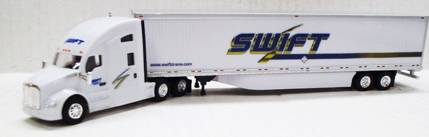 HO 1:87 TNS 027 - KW T680 Sleeper w/53' Dry Van Trailer  - SWIFT