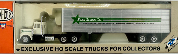 HO 1:87 Con-Cor Kenworth W900 DC w/45' Dry Van Trailer - STAR GLASS