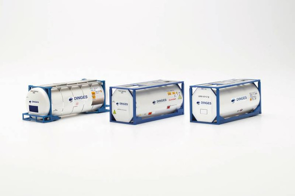 HO 1:87 Herpa 76500 - Liquid Tank 20' Containers (3 pcs.) - ASSORTED