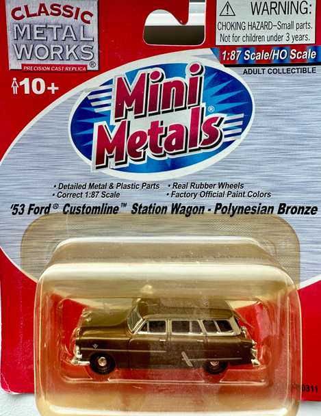HO 1:87 CMW 30311- 1953 Ford Customline Station Wagon - POLYNESIAN BRONZE
