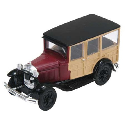 HO 1:87 Athearn 26407 - Ford Model A Woody - BURGUNDY