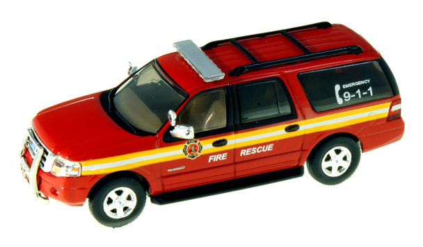 HO 1:87 River Point 538-7607.R2 - 2007 Ford Expedition EL SSPs - FIRE-RESCUE RED