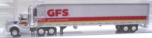 HO 1:87 TNS 106 Peterbilt 579 DC w/53' Reefer Van Trailer - GORDON FOODSERVICE
