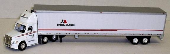HO 1:87 TNS 109 Peterbilt 579 SC w/53' Reefer Van Trailer - DECKER