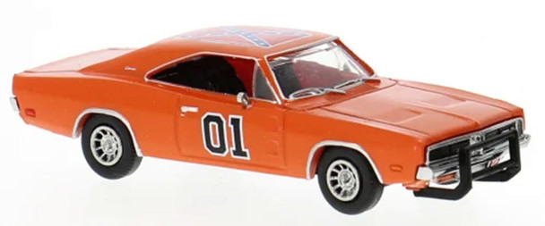 HO 1:87 BR-18004 - 1969 Dodge Charger R/T - ORANGE - "GENERAL LEE"