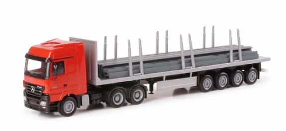 HO 1:87 Herpa 156431 Scania R HL Tractor w/Auto Carrier Trailer - BLUE