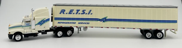 HO 1:87 Promotex KW T600 Sleeper Cab w/ 53' Reefer Van Trailer - R.E.T.S.I.