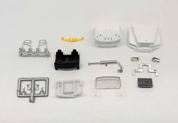HO 1:87 Promotex 5542 Mack Day Cab w/Detail Parts KIT (2 sets) - NO FRAME