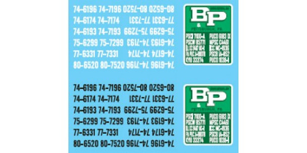 HO 1:87 Lonestar # 12030 Decal Set for B&P Motor Express