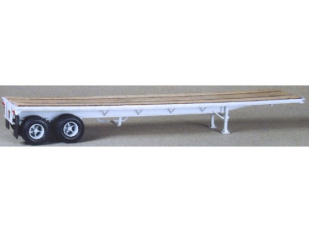 HO 1:87 Lonestar # 5001 Trailmobile 40' Flat Bed Trailer KIT - Gray