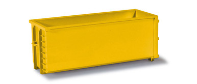 HO 1/87 Herpa # 53082-005 Roll-off Containers - Yellow - (2 pcs.)
