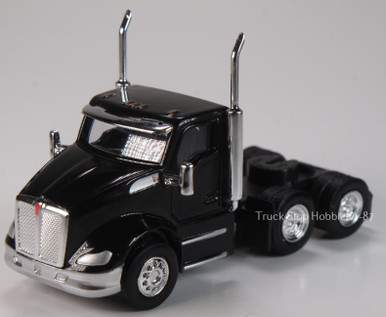 HO 1:87 TSH # 684 Kenworth T-680 Day Cab Tandem Axle Tractor - Black