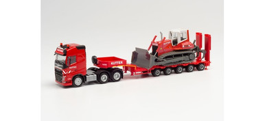 HO 1:87 Herpa # 312981 Volvo Fh, Lowboy Heavy Haul w/Bulldozer : Kutter