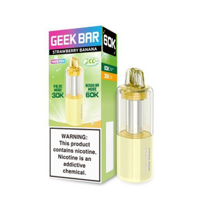Strawberry Banana Geek Bar Mate 60K Pod Disposable Vape Packaging