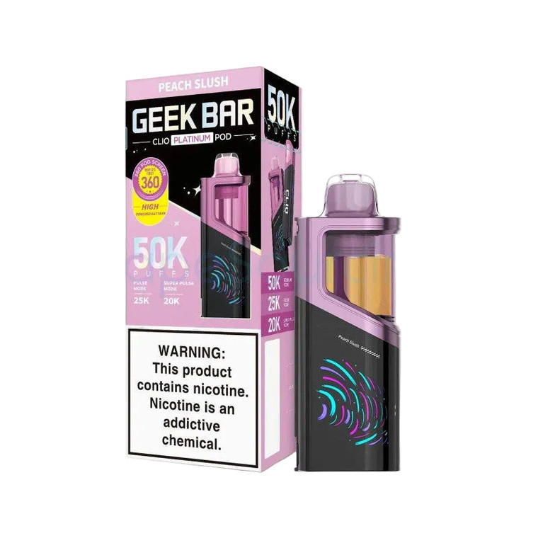 Pod Peach Slush Geek Bar Clio Platinum 50K