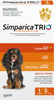 Simparica Trio Flea, Tick & Worm Treatment for dogs weighing 5.1kg to 10kg