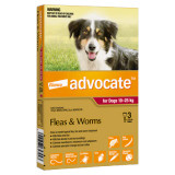 Advocate Flea & Worm Treatment For Dogs weighing 10kg to 25kg