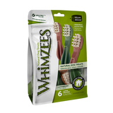 Whimzees Toothbrush Dental Large Dog Treats 6 pk