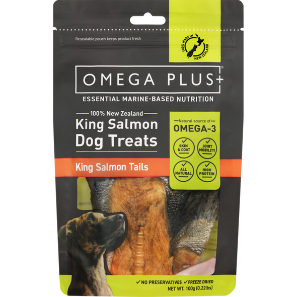 Omega Plus King Salmon Tails Dog Treats