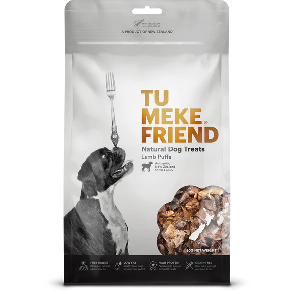 Tu Meke Lamb Puff Dog Treats 80g