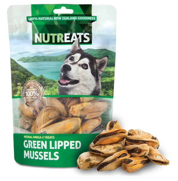 Nutreats Freeze Dried Green Lipped Mussels Dog Treats