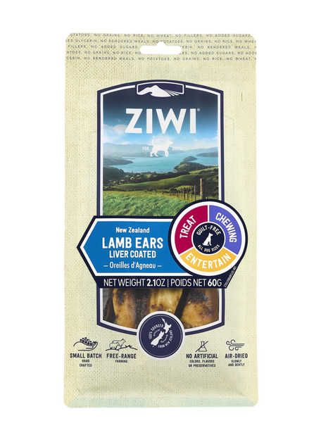 Ziwi Lamb Ears Liver Coated Dog Treats