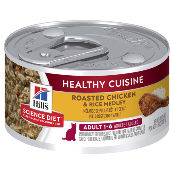 Hill's Science Diet Adult Healthy Cuisine Chicken & Rice Medley Canned Cat Food