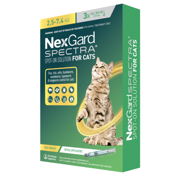 Nexgard Spectra for Large Cats (2.5-7.4kg)