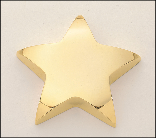Gold Star Paperweight