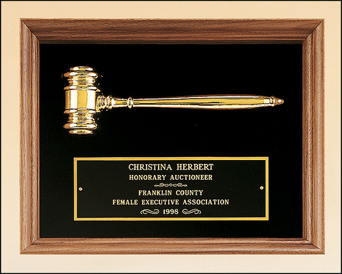 Walnut Frame w/ Gold Gavel