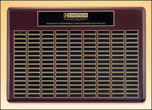 Rosewood Piano Round Edge Perpetual Plaque - TPP4505
