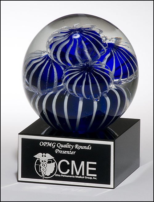 Art Glass Globe Anemone Award