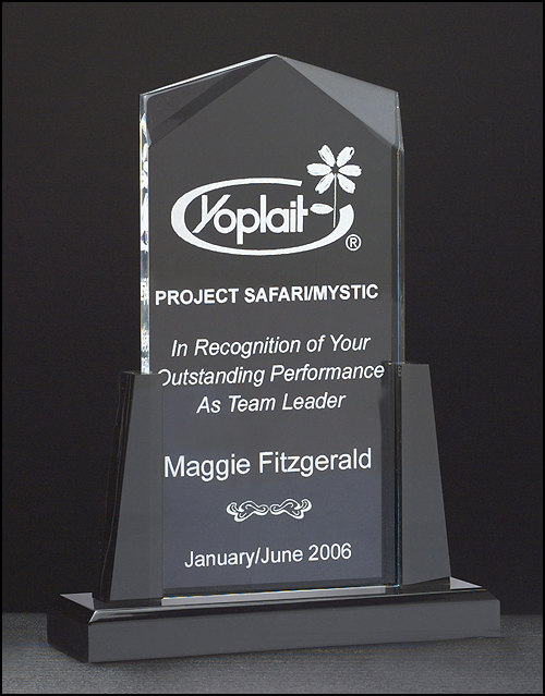 Spire Series Acrylic Award, Black Acrylic Base - TPA6586