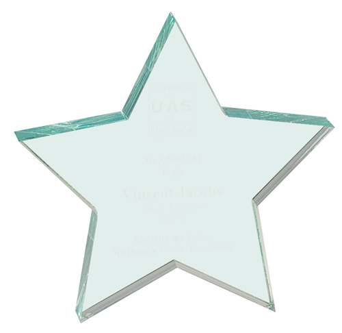 Clear Star Acrylic Paperweight