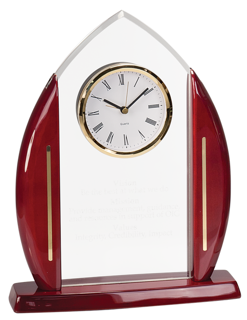 Arch Cathedral Acrylic Clock