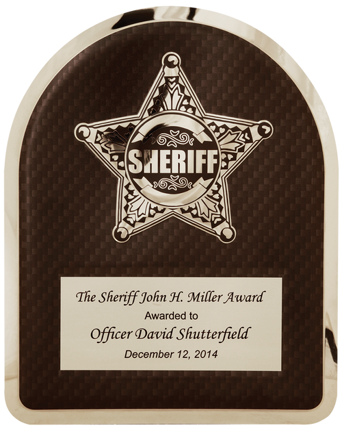 Sheriff HERO Plaque with Chrome Star