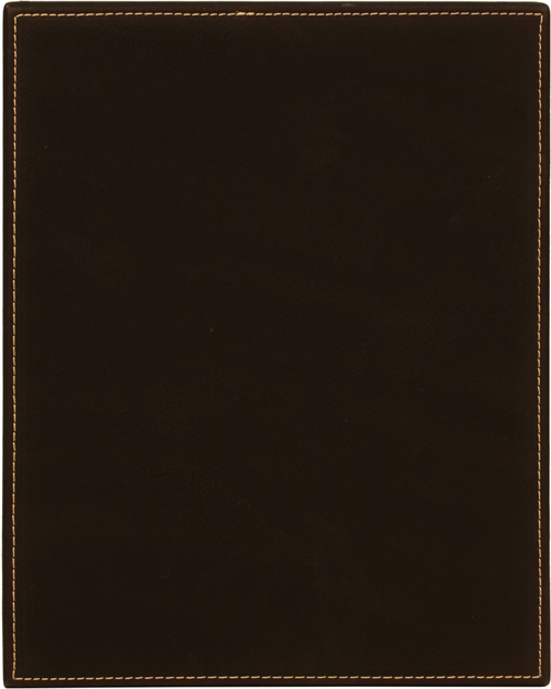 Black Leatherette Plaque 7" x 9"
