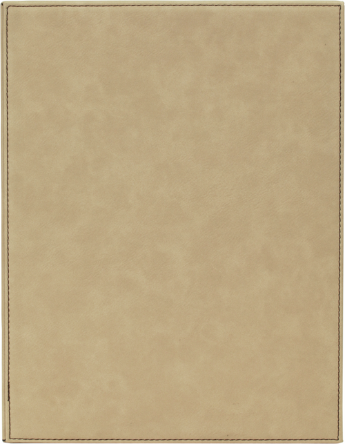 Light Brown Leatherette Plaque 9" x 12"