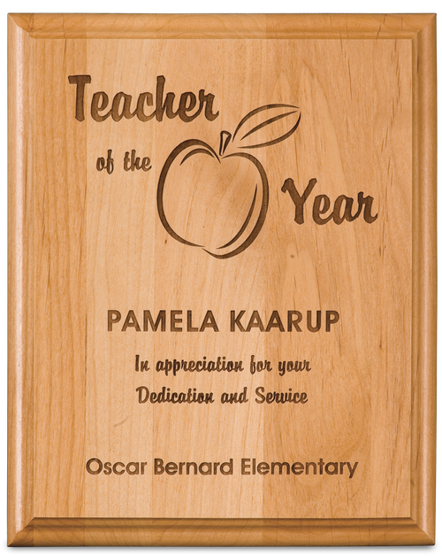 Genuine Red Alder Plaque 10 1/2" x 13"