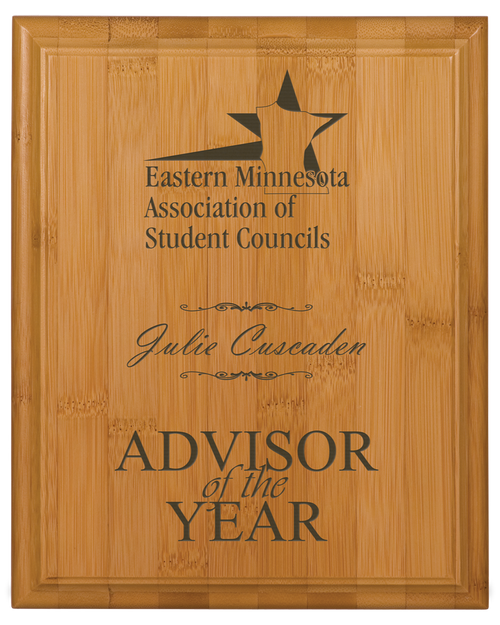 Genuine Bamboo Plaque 10 1/2" x 13"