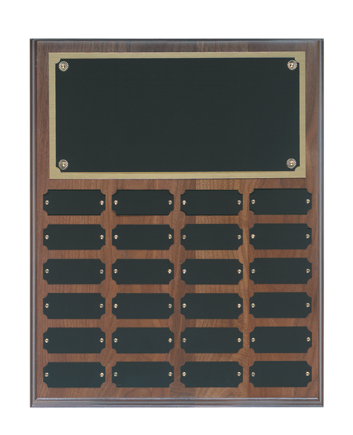 Genuine Walnut Step Edge Perpetual Plaque - JWPP24