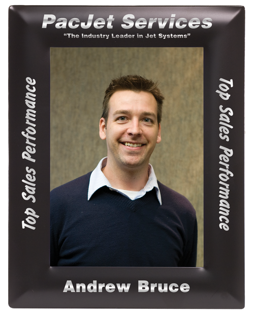 Smooth Black/Silver Metal Picture Frame 5" x 7"