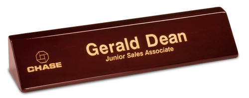 Rosewood Piano Finish Desk Wedge 8 1/2"