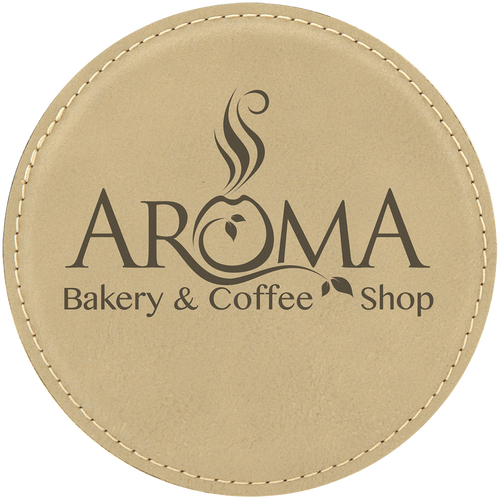 Round Leatherette Coaster