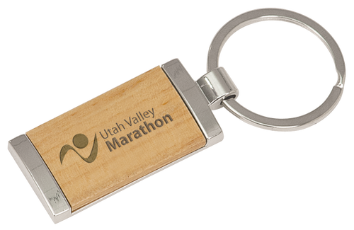 Silver & Maple Keychain