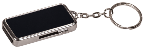 Silver Metal USB Flash Drive with Keychain (8GB)