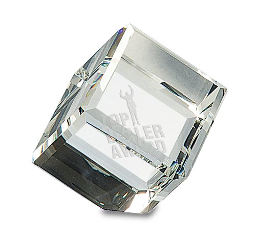 Crystal Cube Paperweight