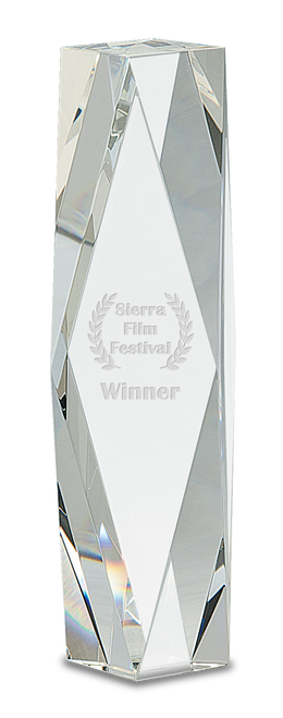 Clear Crystal Facet Tower - JCRY89