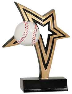 Baseball Infinity Star Resin 7"